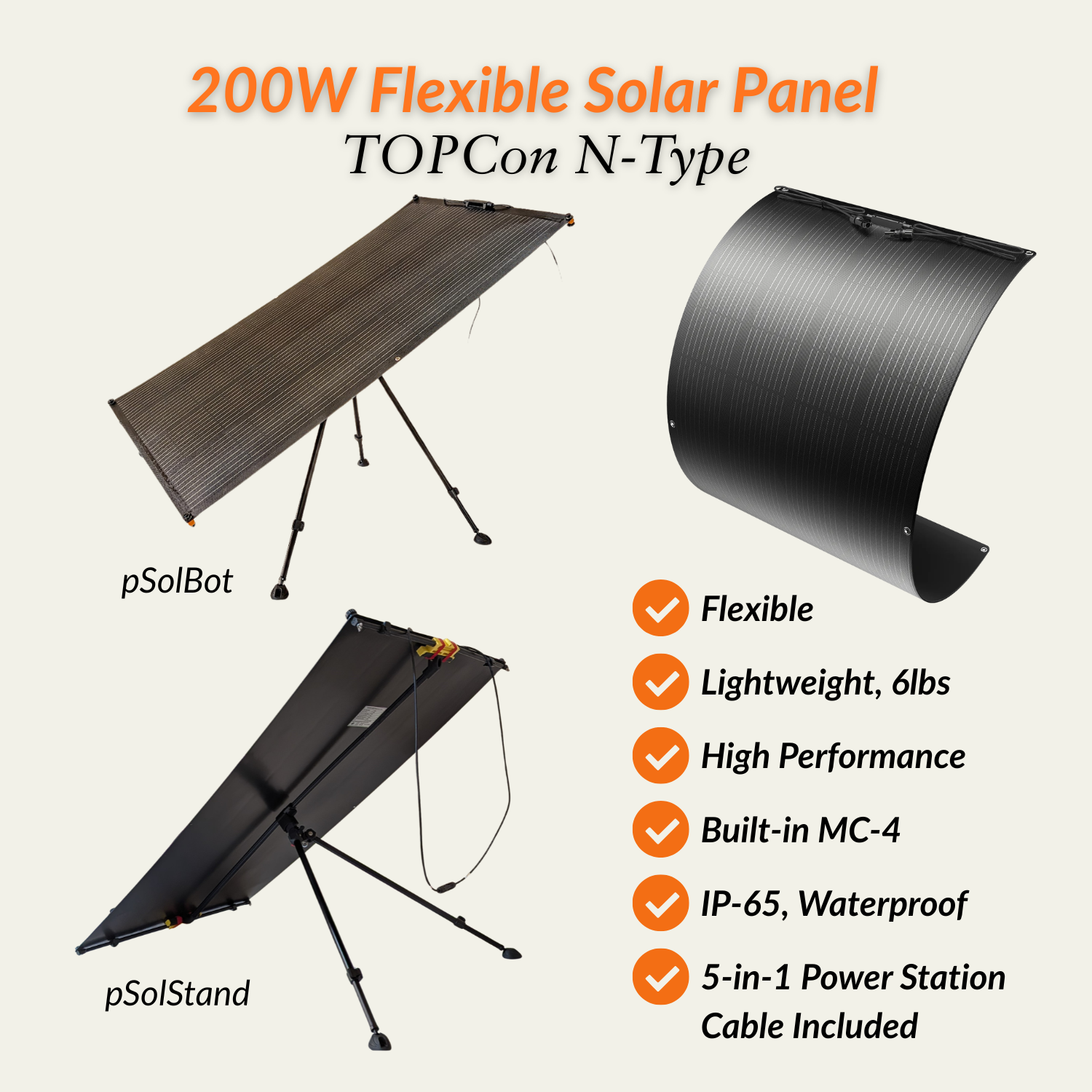 200W Flexible Solar Panel