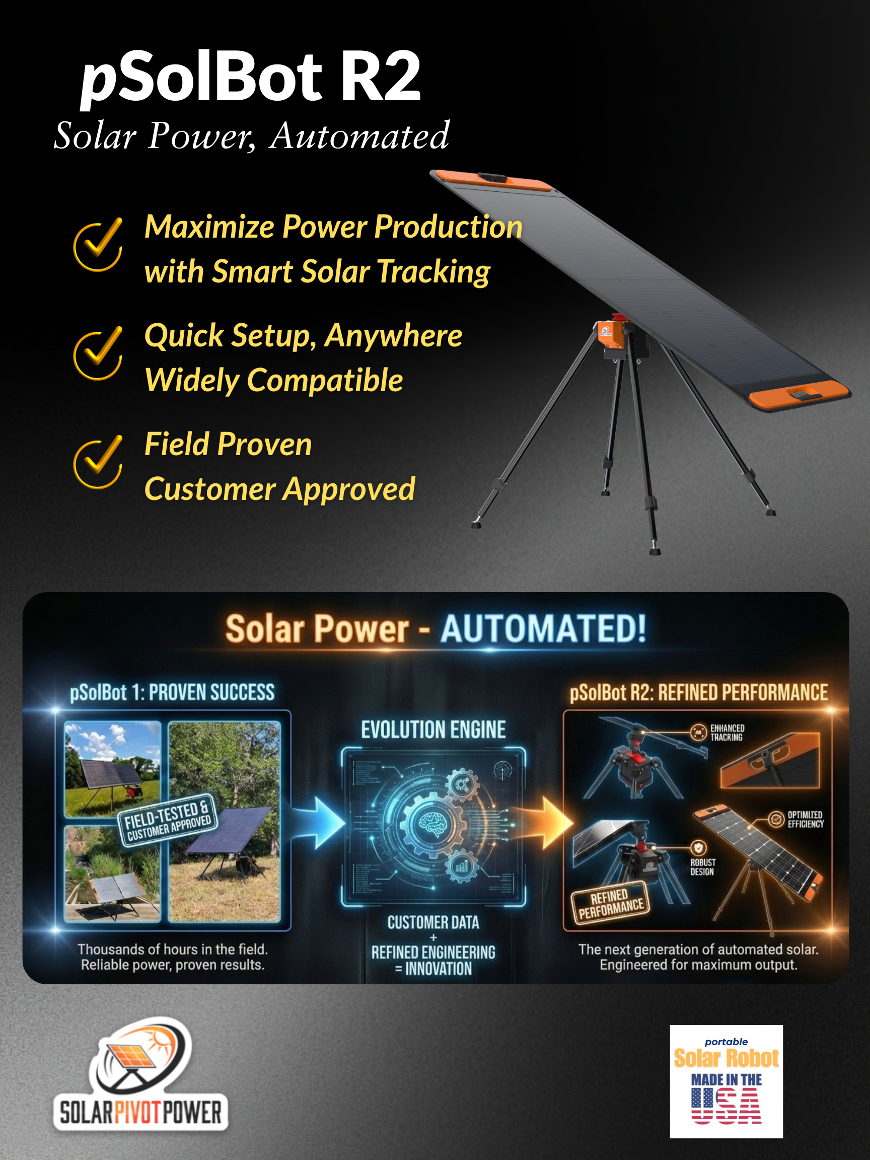 pSolBot R2 - Smarter Solar, Wherever You Go