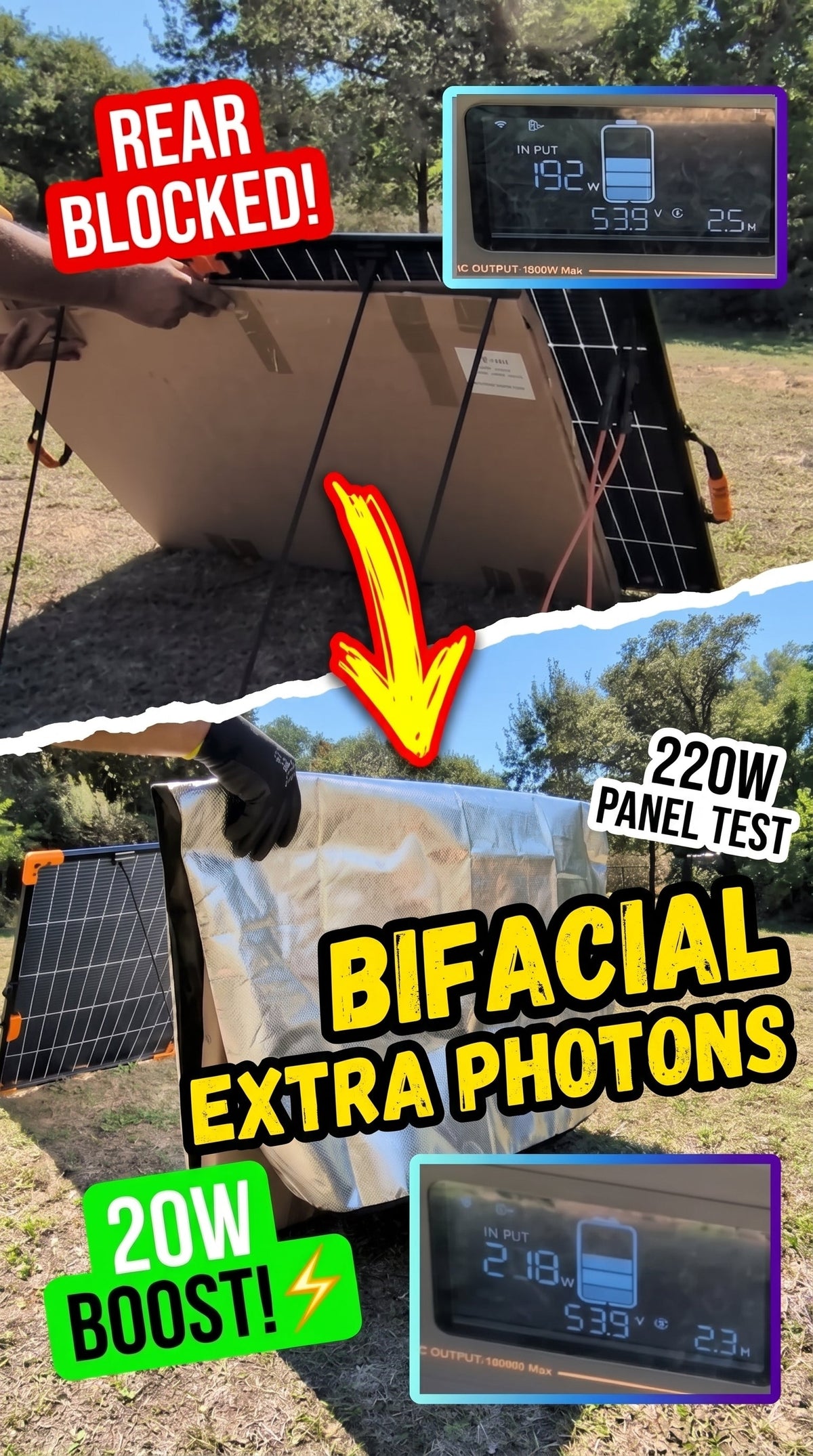 Real-World 220W Bifacial Solar Test: Quantifying Albedo Gains and Thermal Trade-Offs