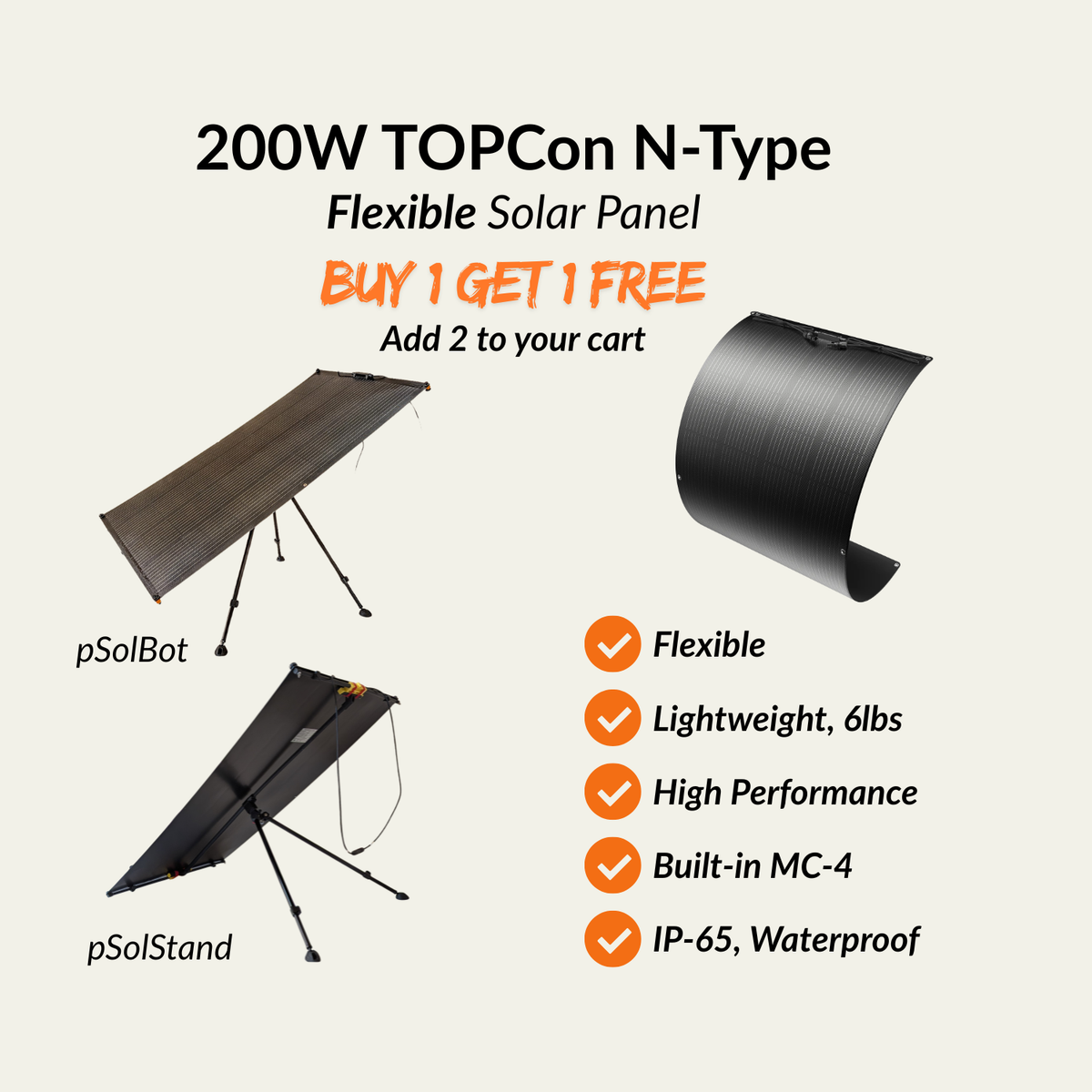 200W Flexible Solar Panel