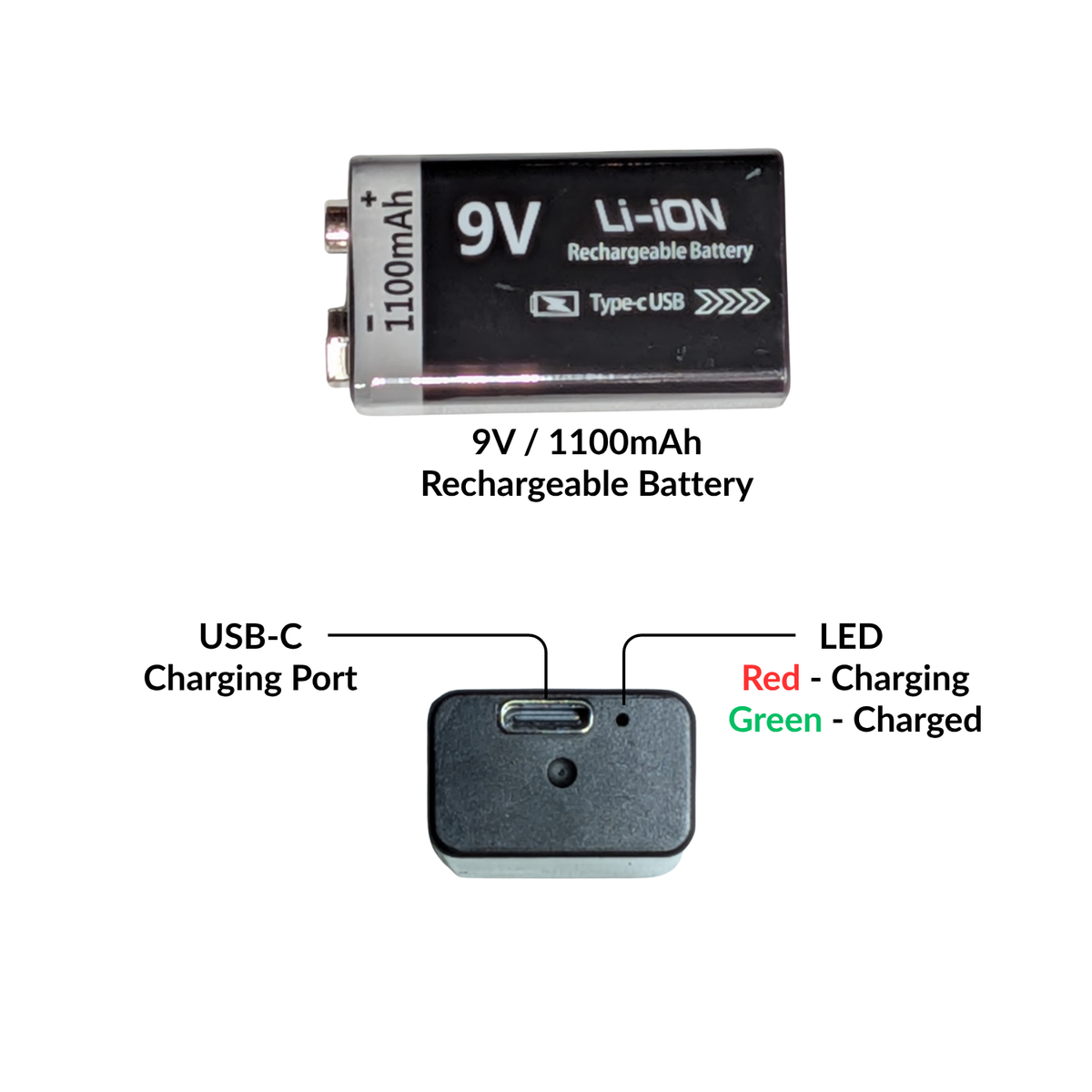 9V Auxiliary Power Adapter Kit for Inline Watt Meters
