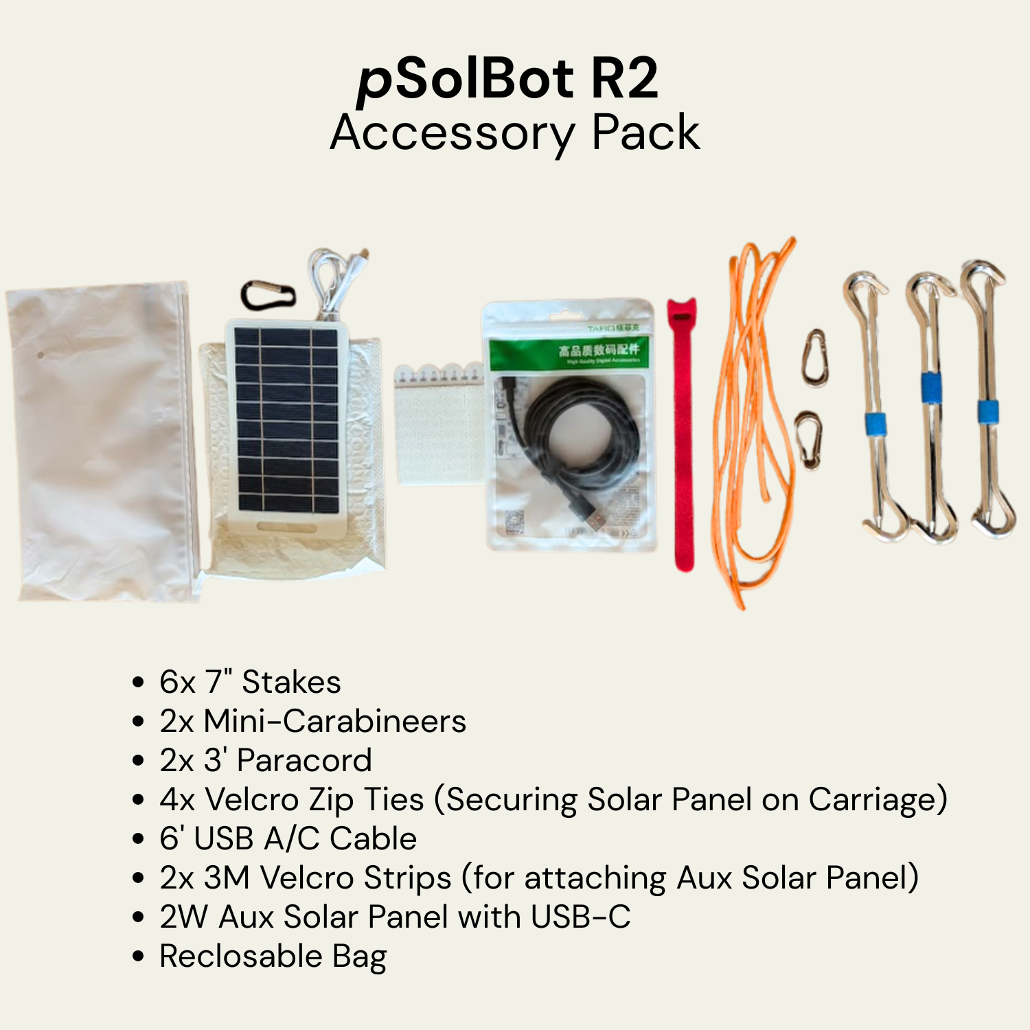 pSolBot R2- Accessory Pack