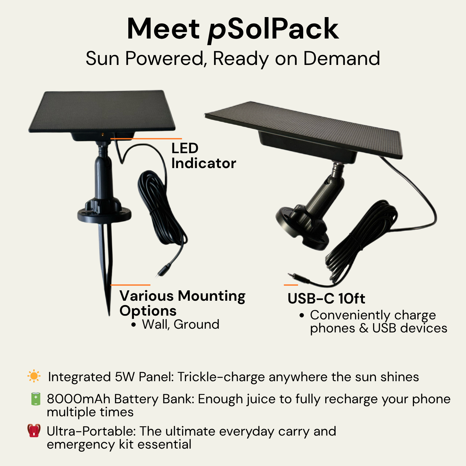 pSolPack - Sun-Powered, Ready on Demand