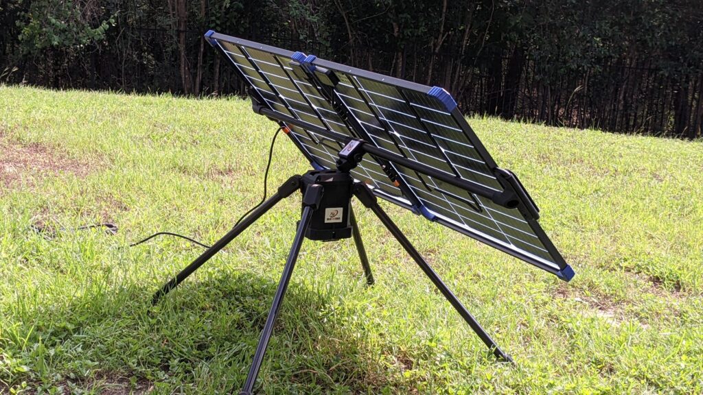 bifacial panel mounted on solar robot